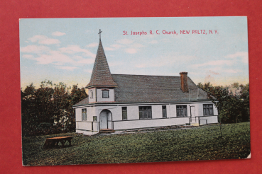 Ansichtskarte AK New Paltz NY New York 1905-1925 St Josephs R C Church Ortsansicht USA Amerika Vereinigte Staaten